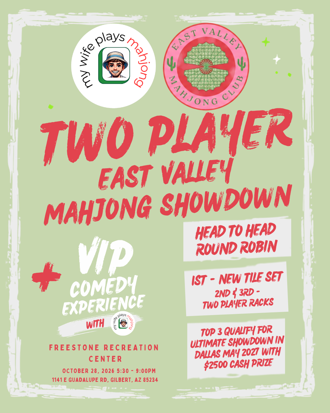 VIP Comedy Hour + Two Player Showdown – Gilbert, AZ